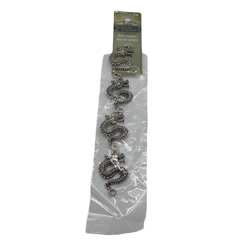 Orient Express Four Dragon Silver Metal Connectors New